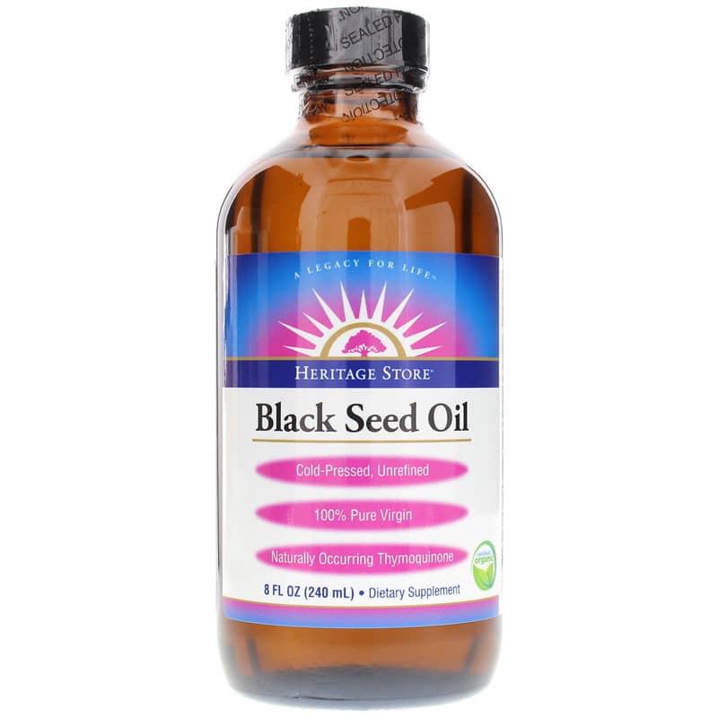 Heritage Store Black Seed Oil 8 Oz