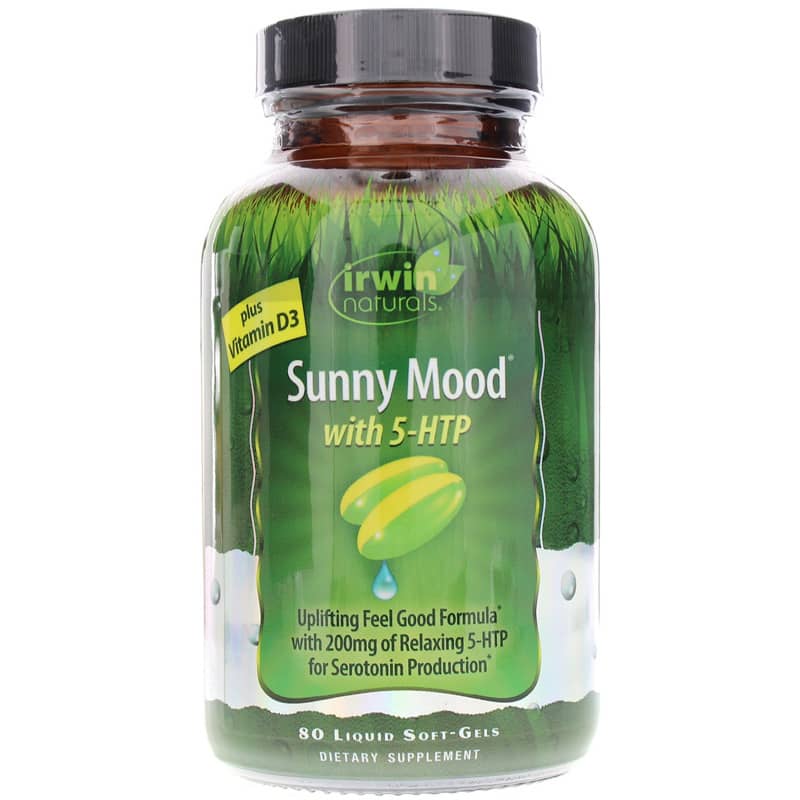 Irwin Naturals Sunny Mood with 5-Htp 80 Liquid Softgels
