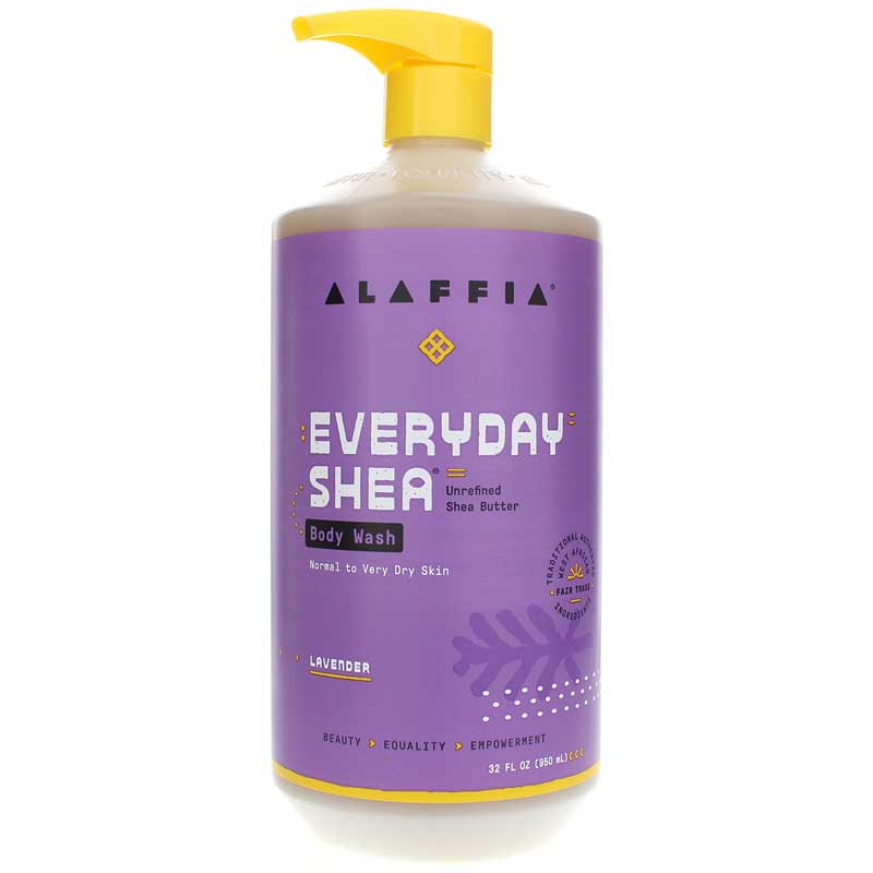 Alaffia Body Wash Everyday Shea Lavender 32 Oz