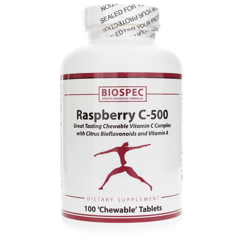 BioSpec Raspberry C-500 100 Chewable Tablets