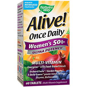 Alive! Once Daily Women's 50+ Multivitamin - Ultra Potency (60 Tablets)