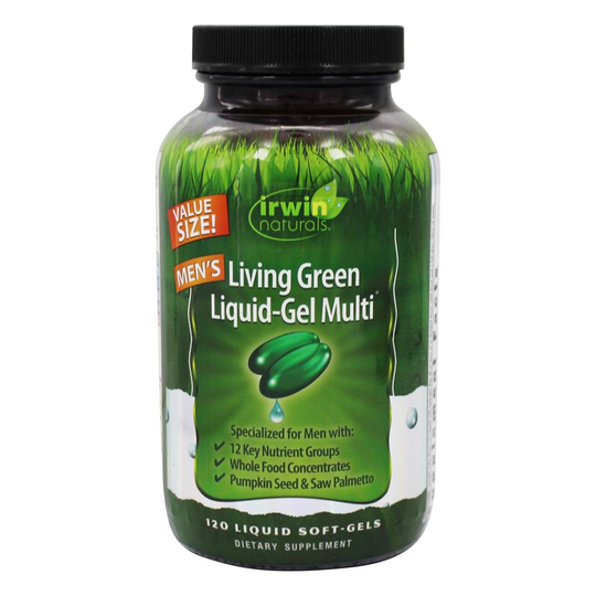 Irwin Naturals - Living Green Liquid-Gel Multi For Men - 120 Softgels