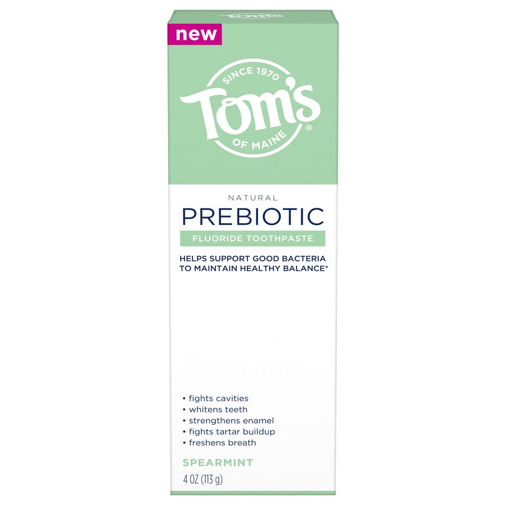 Tom's of Maine - Natural Prebiotic Fluoride Toothpaste Spearmint - 4 oz.