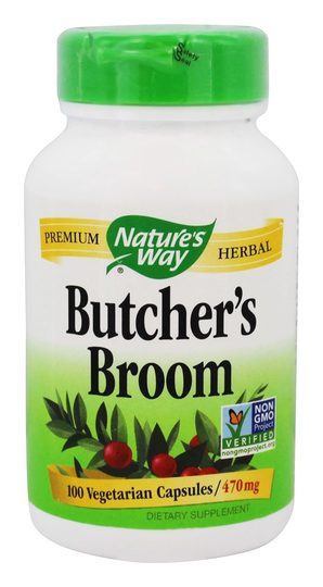 Nature's Way - Butcher's Broom 470 mg. - 100 Vegetarian Capsules