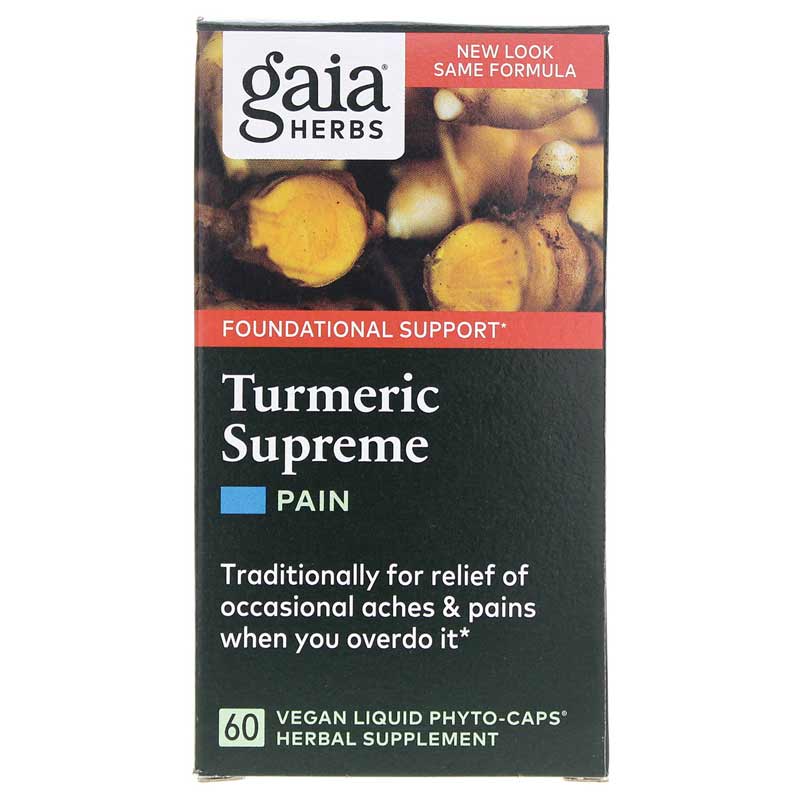 Gaia Herbs Turmeric Supreme Pain 60 Liquid Phyto Caps
