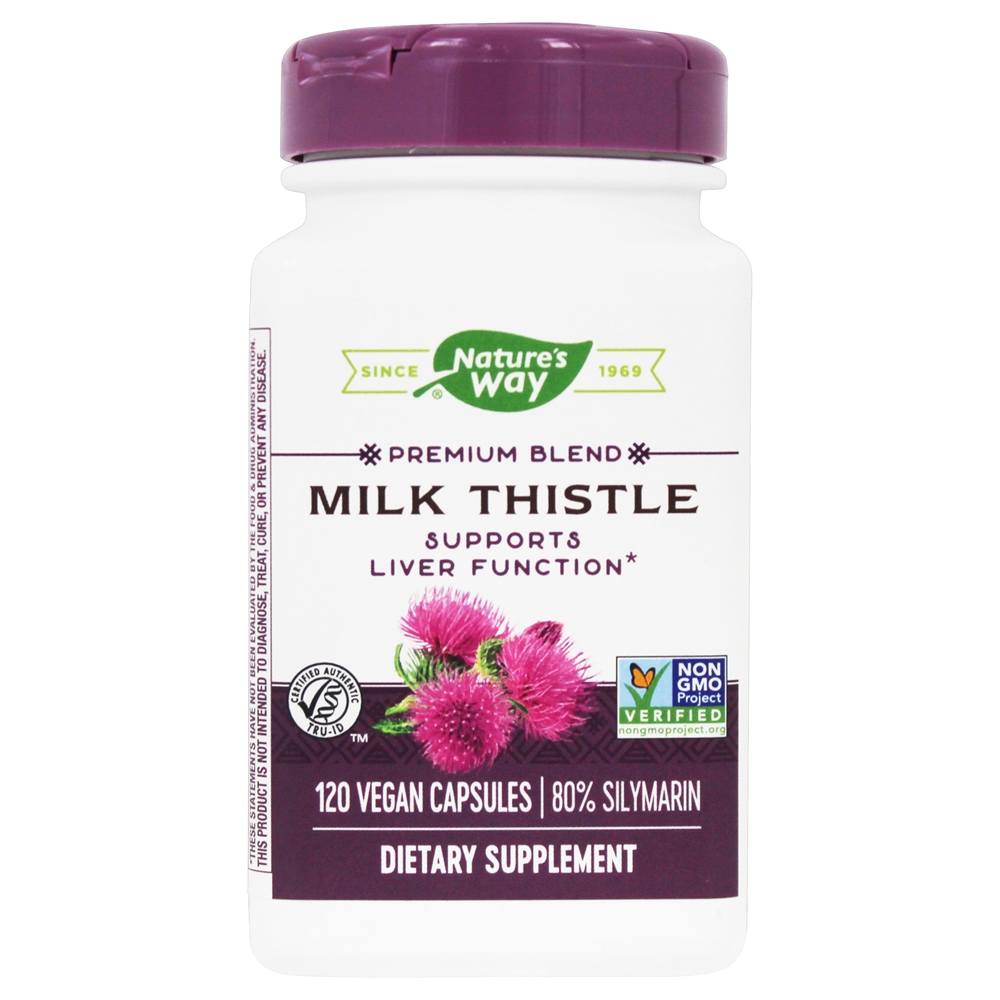 Nature's Way - Milk Thistle Standardized Extract - 120 Vegan Capsules