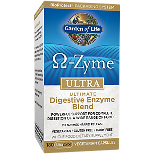 Omega-Zyme Ultra - Ultimate Digestive Enzyme Blend (180 Vegetarian Capsules)