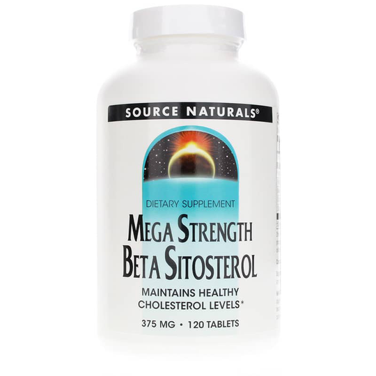 Source Naturals Beta Sitosterol 375 Mg, Mega Strength Formula 120 Tablets