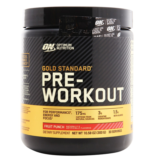 Optimum Nutrition - Gold Standard Pre-Workout Powder Fruit Punch - 10.58 oz.