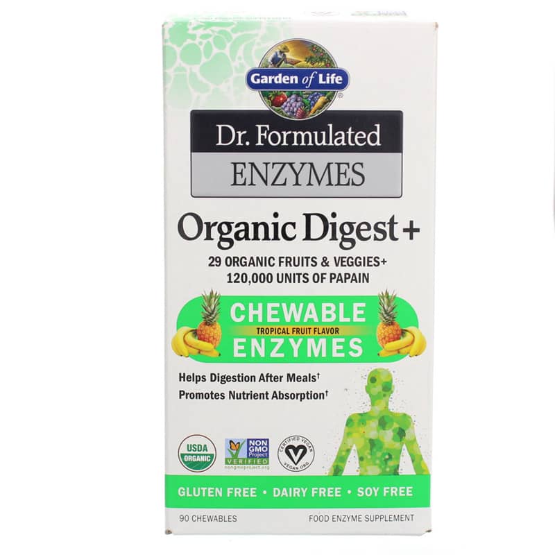 Garden of Life Dr. Formulated Enzymes Organic Digest 90 Chewables