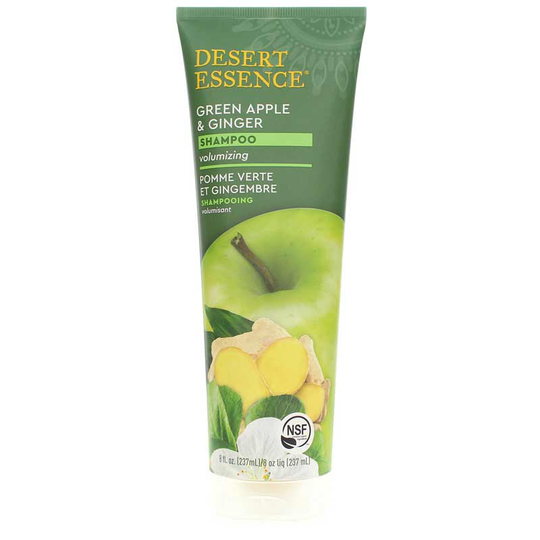 Desert Essence Green Apple & Ginger Volume Shampoo 8 Oz