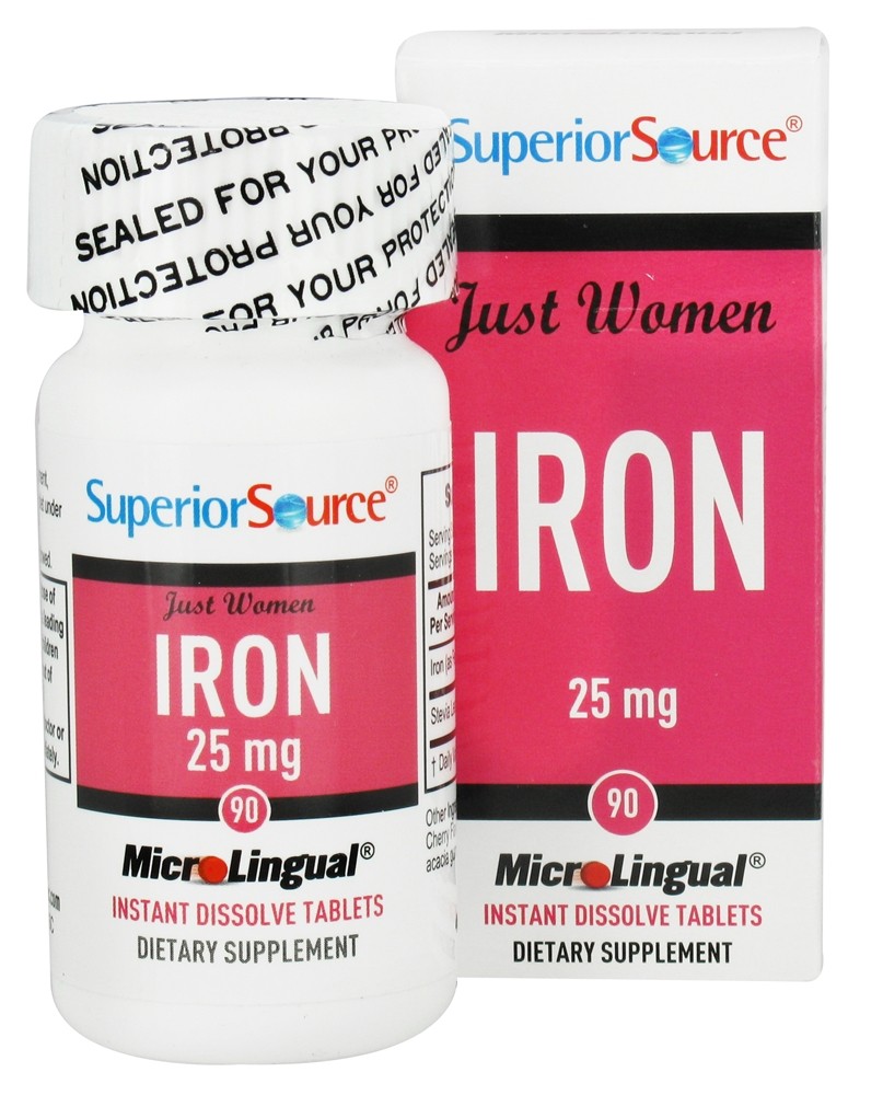 Superior Source - Just Women Iron 25 mg. - 90 Quick Dissolve Tablets