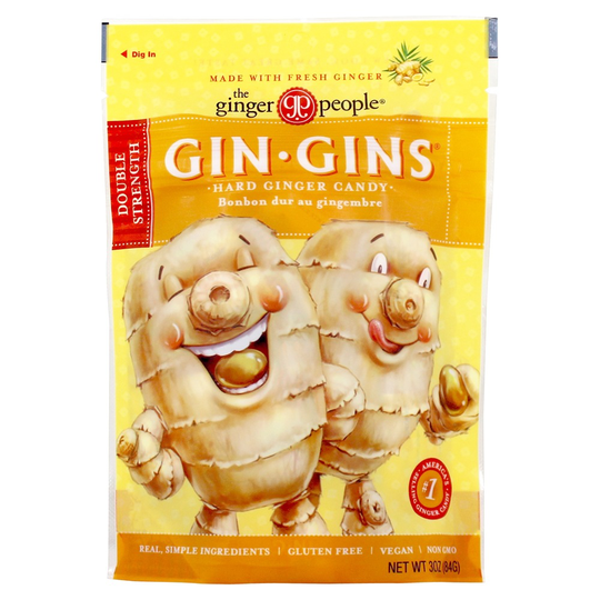 Ginger People - Gin Gins Double Strength Ginger Hard Candy - 3 oz.