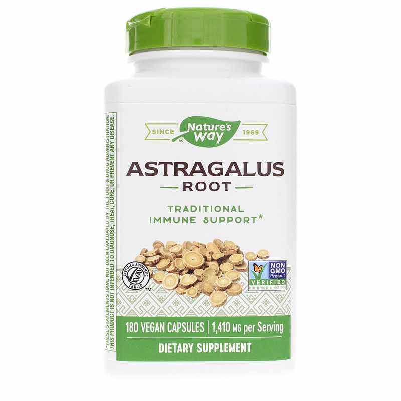 Natures Way Astragalus Root 180 Vegan Capsules