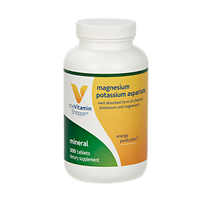 Magnesium Potassium Aspartate - Cardiovascular Health & Muscle Relaxation - Well Absorbed Form (300 Tablets)