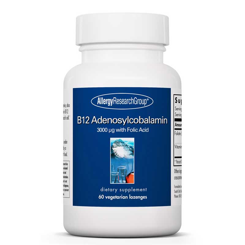Allergy Research Group B12 Adenosylcobalamin 60 Veg Lozenges