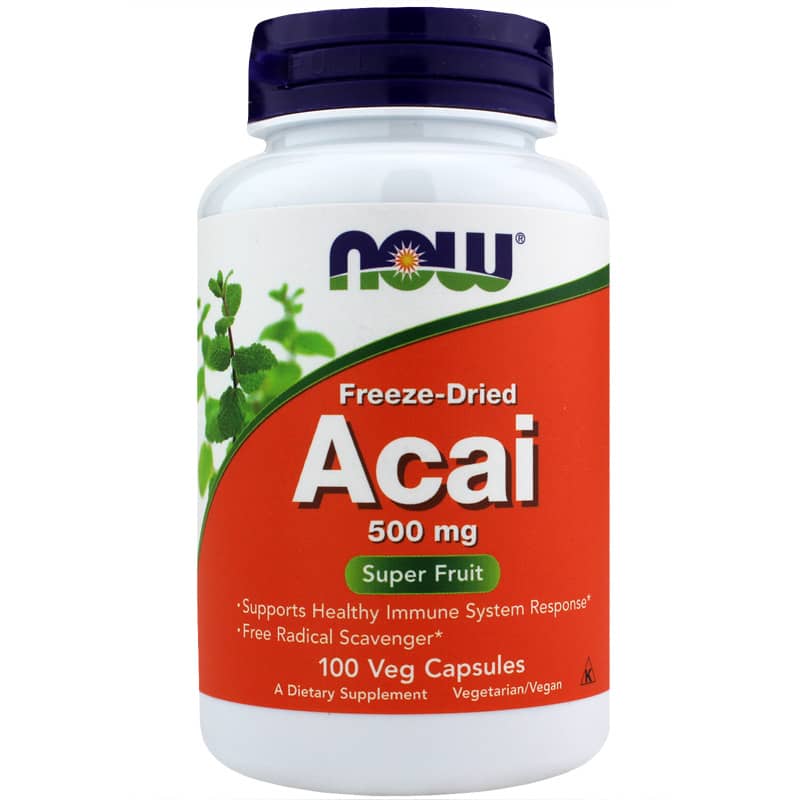 NOW Foods Acai 500 Mg 100 Veg Capsules