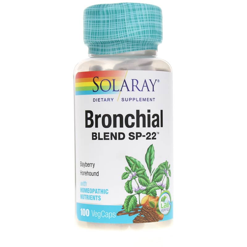 Solaray Bronchial Blend Sp-22 100 Veg Capsules