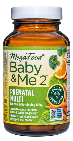 MegaFood - Baby & Me 2 Prenatal Multi - 60 Tablets