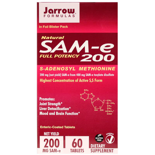 Jarrow Formulas SAMe 200 Mg 60 Tablets