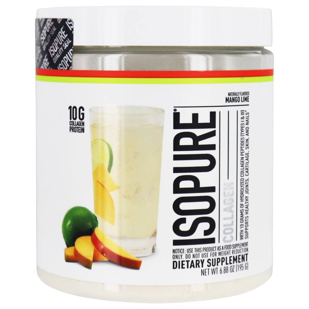 Nature's Best - Isopure Collagen Powder Mango Lime - 6.88 oz.
