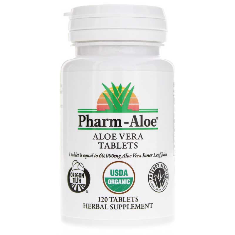 Pharm Aloe Freeze Dried Aloe Vera Leaf Juice 120 Tablets