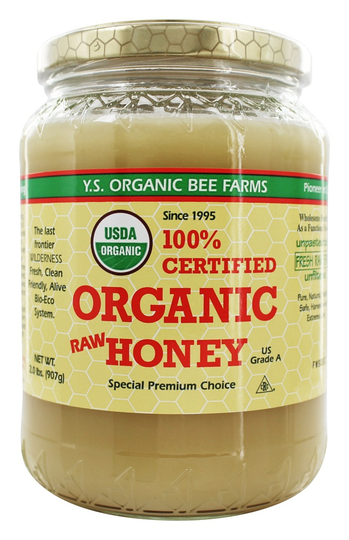 YS Organic Bee Farms - Certified Organic Honey 100 - 2 lbs.
