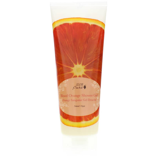 100% Pure Shower Gel Blood Orange 8 Oz