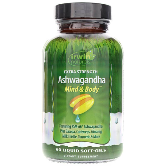 Irwin Naturals Extra Strength Ashwagandha 60 Liquid Softgels