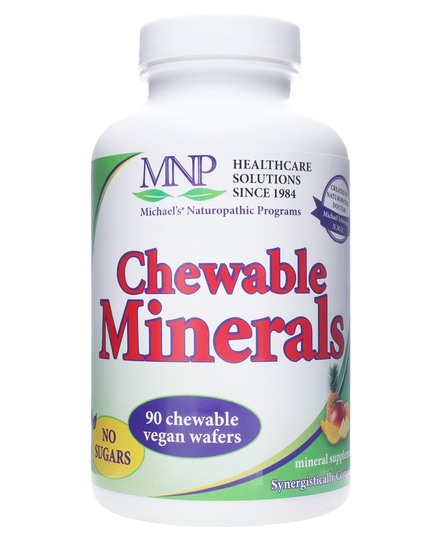 Michael's Naturopathic Programs - Vegan Chewable Minerals Natural Fruit Punch Flavor - 90 Wafers