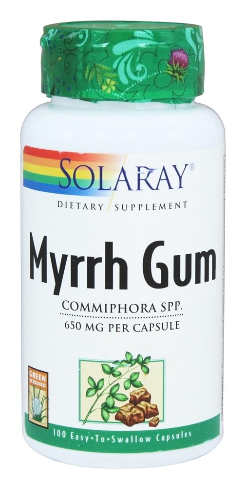 Solaray - Myrrh Gum 650 mg. - 100 Capsules