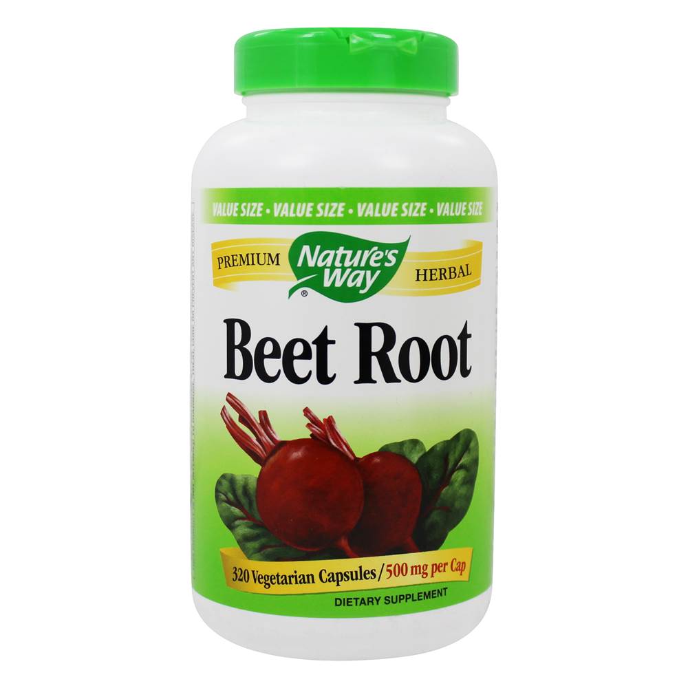 Nature's Way - Beet Root 500 mg. - 320 Vegetarian Capsules