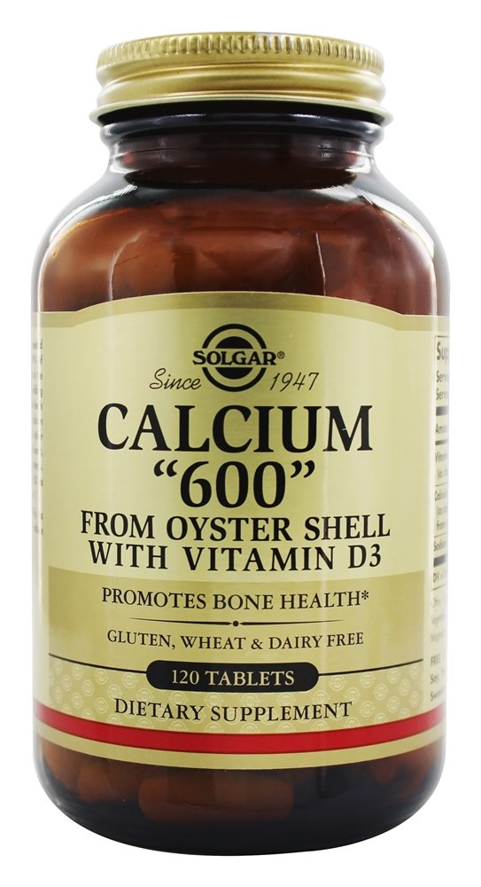 Solgar - Calcium 600 (Oyster Shell Calcium) - 120 Tablets