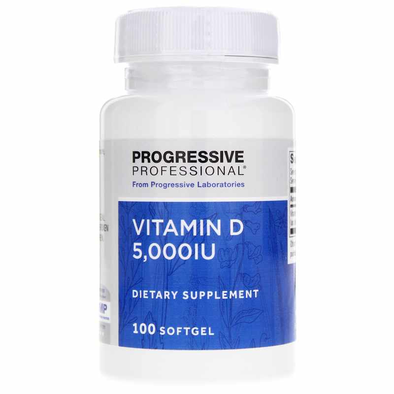 Progressive Labs Vitamin D 5,000 IU 100 Softgels
