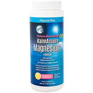 Kalm Assure Magnesium Powder - Natural Stress Relief - 400 MG - Pink Lemonade (60 Servings)