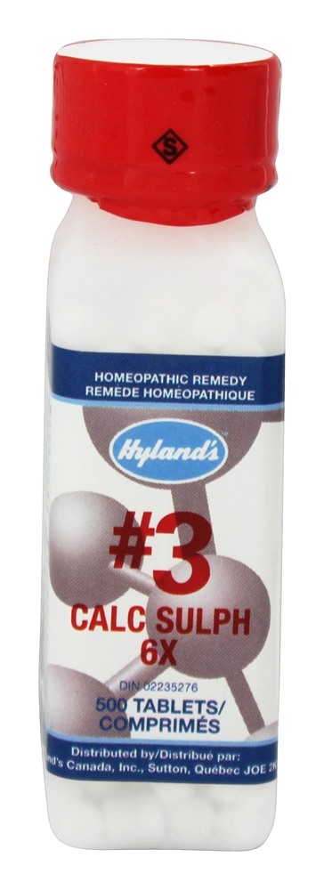 Hylands - Cell Salts 3 Calcarea Sulphurica 6 X - 500 Tablets