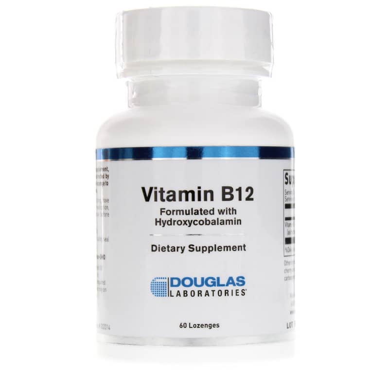 Douglas Laboratories Vitamin B12 2,500 Mcg Hydroxycobalamin 60 Lozenges