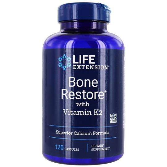 Life Extension - Bone Restore with Vitamin K2 - 120 Capsules