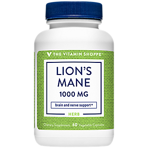 Lion's Mane - Nootropic Mushroom Formula for Brain & Nerve Support - 1,000 MG (60 Vegetable Capsules)