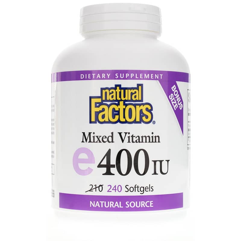 Natural Factors Mixed Vitamin E 400 IU 240 Softgels