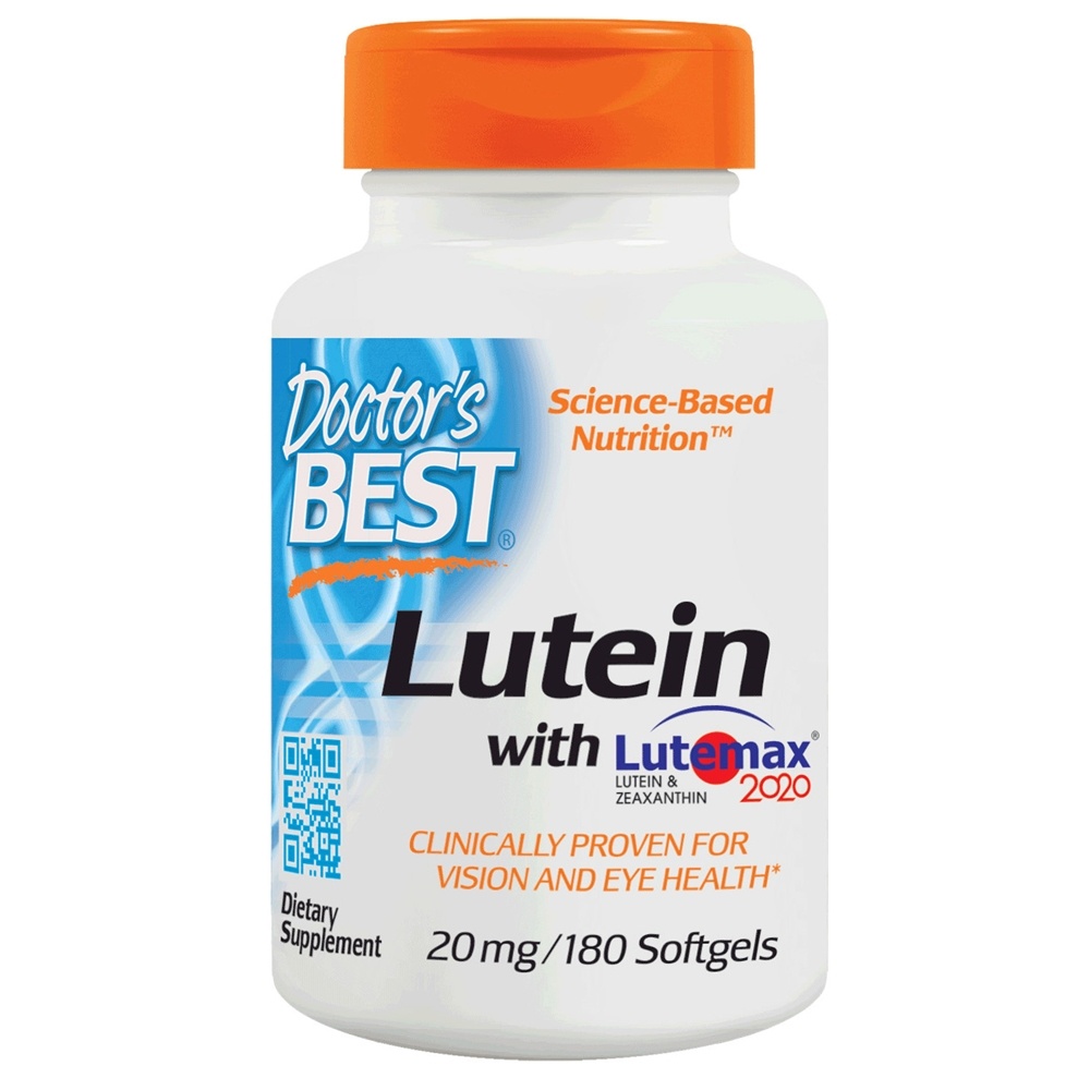 Doctor's Best - Lutein Featuring Lutemax 20 mg. - 180 Softgels