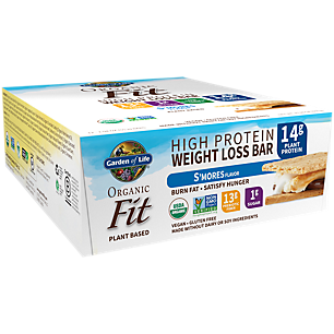 Fit Organic Plant-Based High Protein Bar - S'Mores (12 Bars)