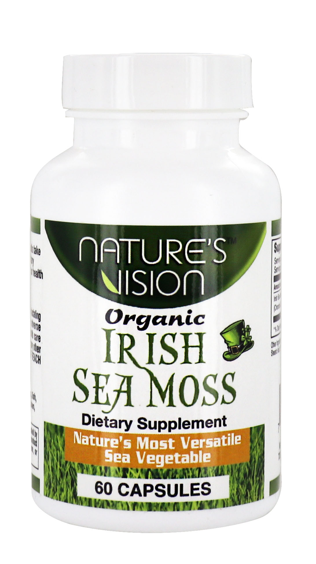 Nature's Vision - Organic Irish Sea Moss - 60 Capsules