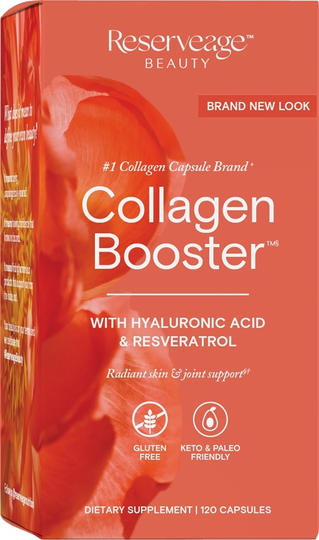 Reserveage Nutrition - Collagen Booster with Hyaluronic Acid & Resveratrol - 120 Capsules