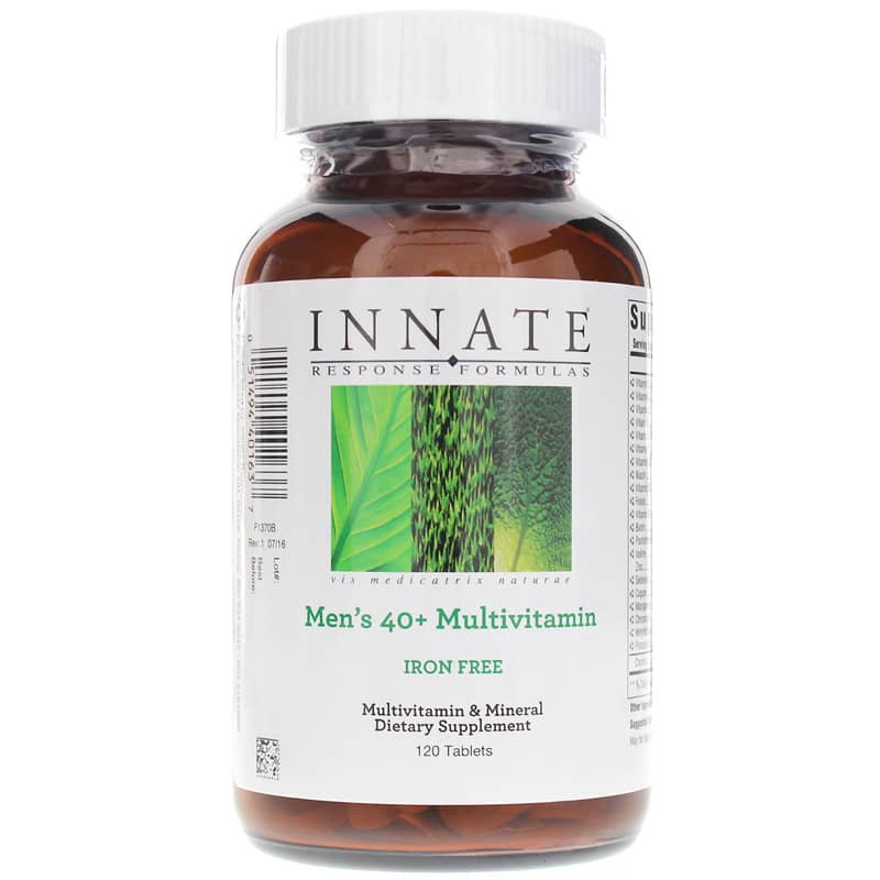 Innate Response Men's 40+ Multivitamin Iron Free 120 Tablets