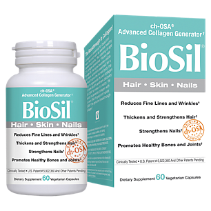 BioSil - Advanced Collagen Generator for Hair, Skin, Nails & Joints (60 Vegetarian Capsules)