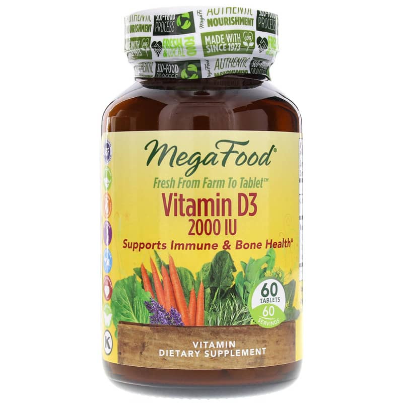 Megafood Vitamin D3 2000 IU 60 Tablets