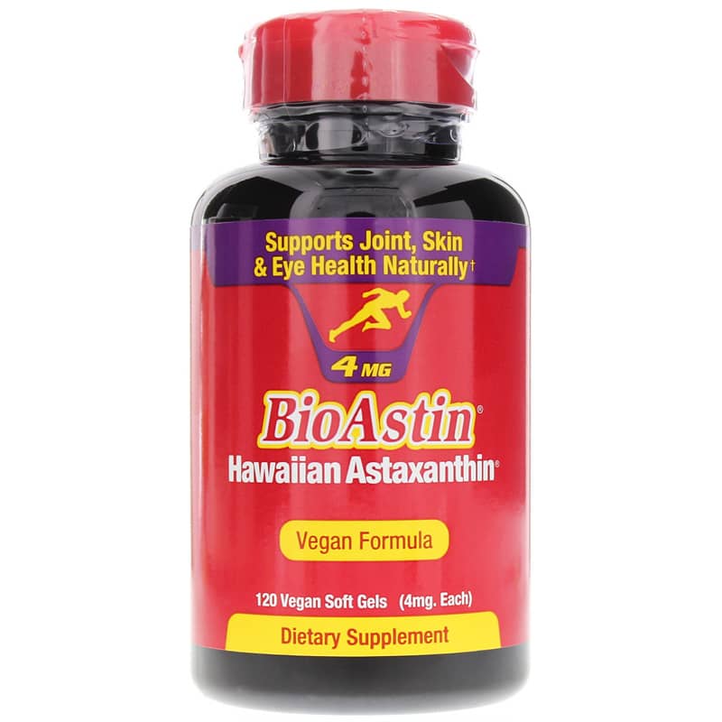 Nutrex Hawaii BioAstin Vegan 4 Mg Hawaiian Astaxanthin 120 Vegan Softgels