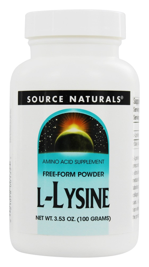 Source Naturals - L Lysine Free-Form Powder - 3.53 oz.