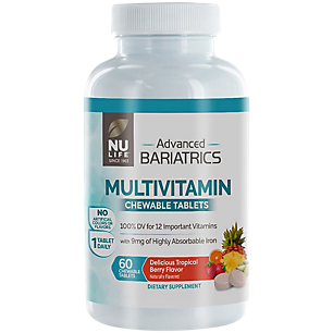 Multivitamin Chewable Tablets - Delicious Tropical Berry Flavored (60 Chewable Tablets)